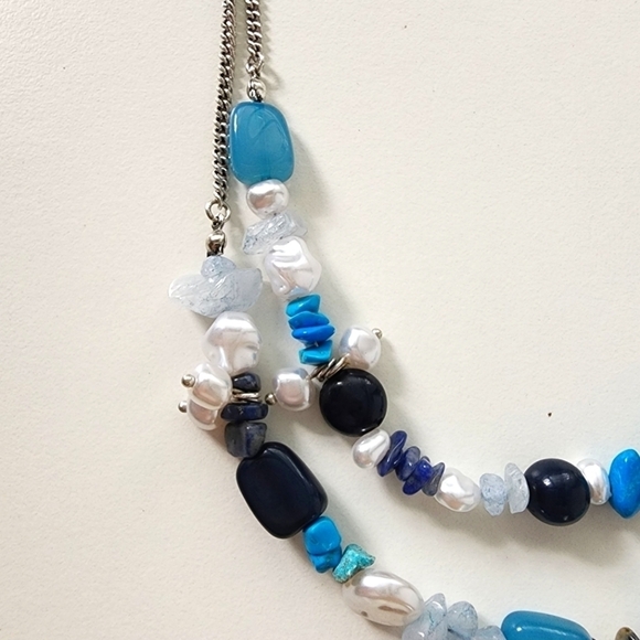 NWT Free People Steal The Show Choker Turquoise Blue - Picture 9 of 10